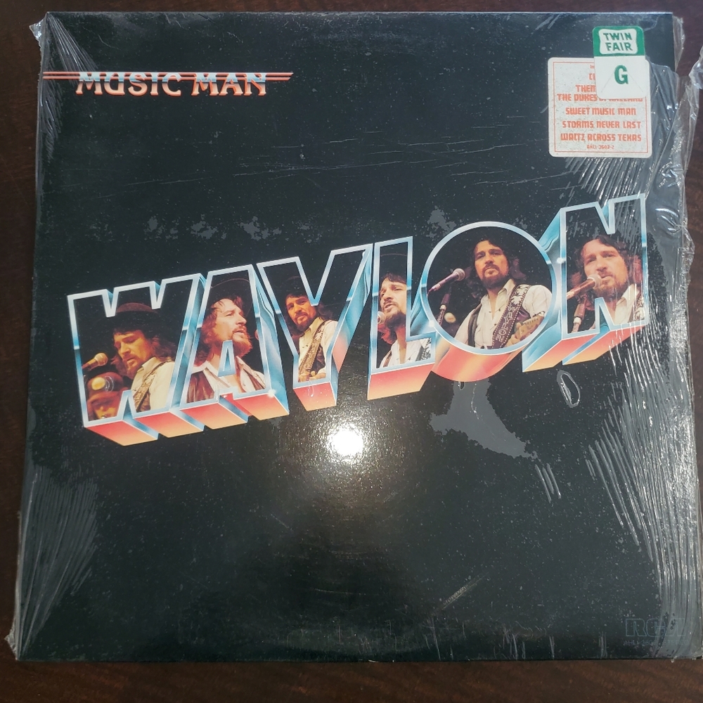Waylon Jennings Music Man Vinyl Album FT Dukes Of Hazzard THEME